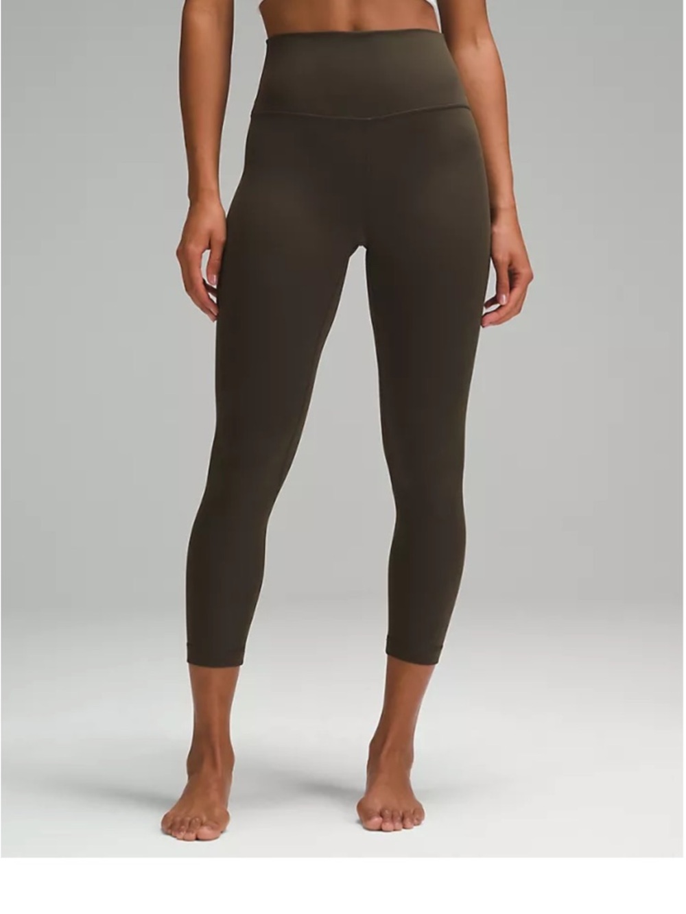 lululemon athletica Align High-Rise Cropped Leggings - Olive Green